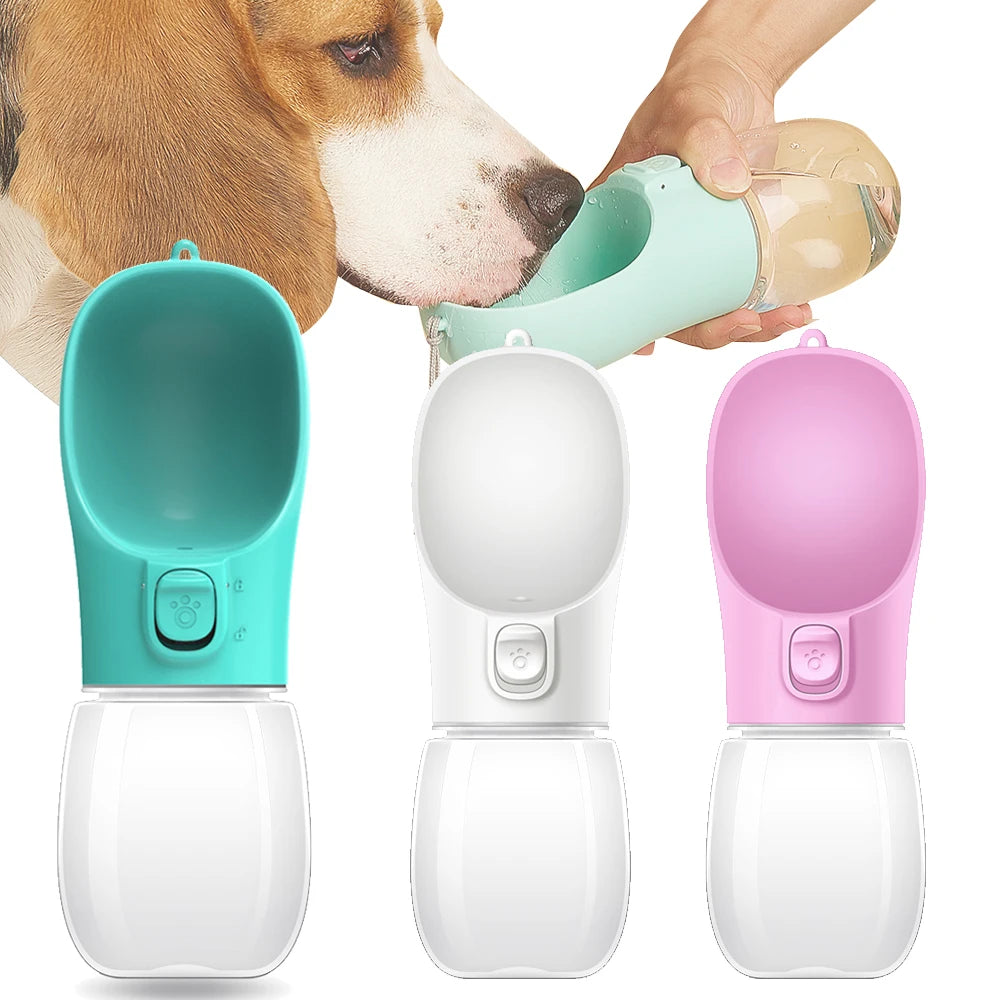 Portable Dog Water Bottle with Bowl