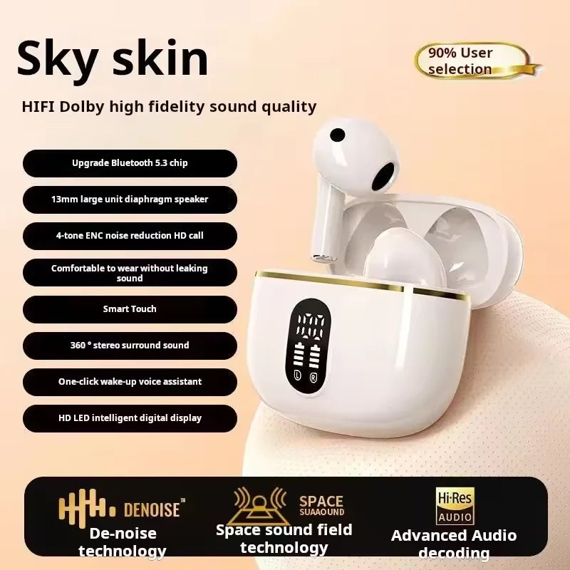 Wireless Earbuds with LED Display Case