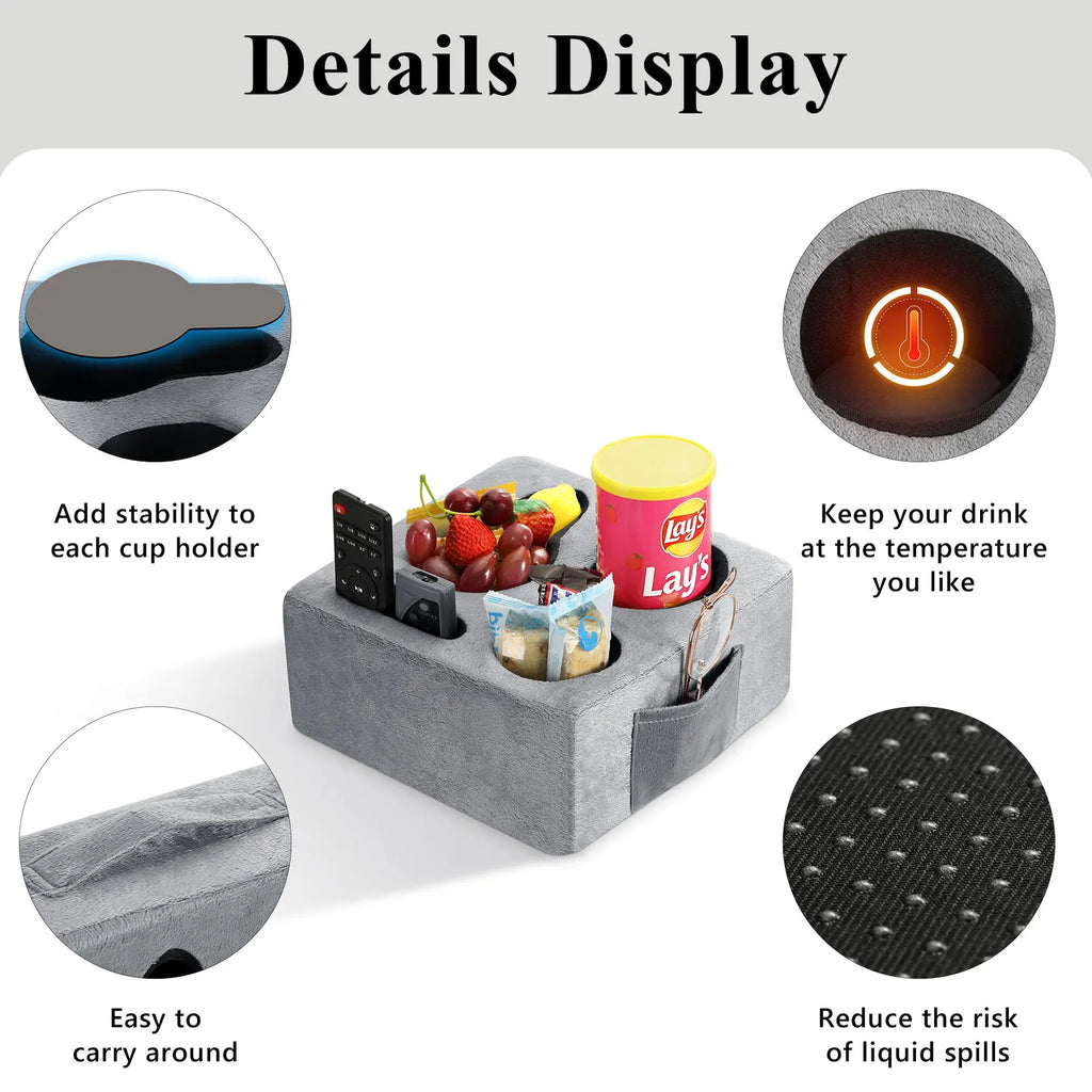 Bedside Caddy with Cup Holder