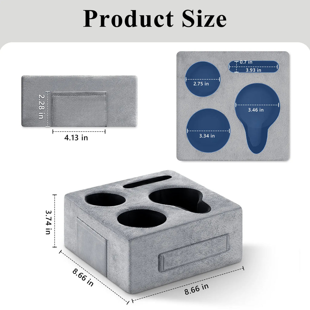 Bedside Caddy with Cup Holder