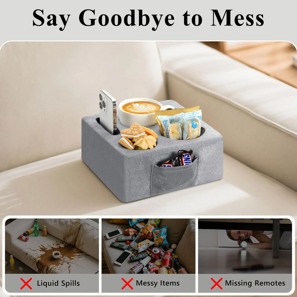 Bedside Caddy with Cup Holder
