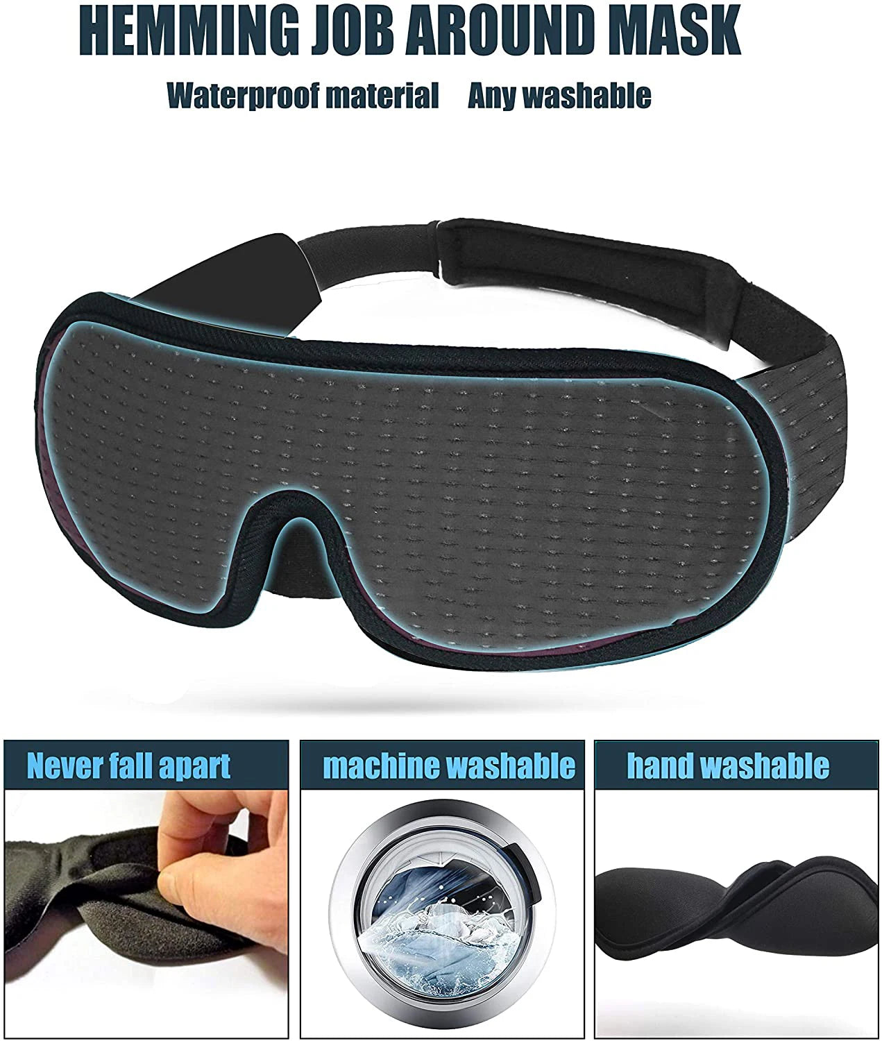 100% Blackout 3D Sleep Mask
