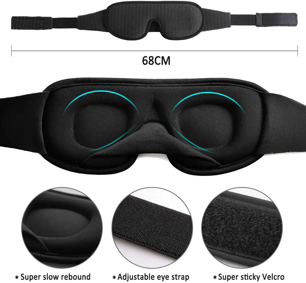 100% Blackout 3D Sleep Mask