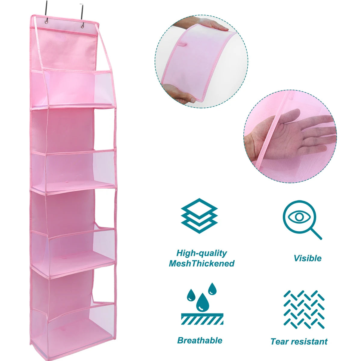 6-Shelf Hanging Closet Organizer