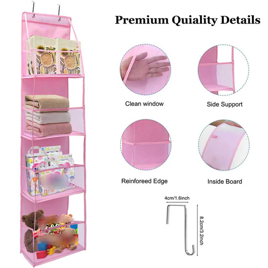 6-Shelf Hanging Closet Organizer