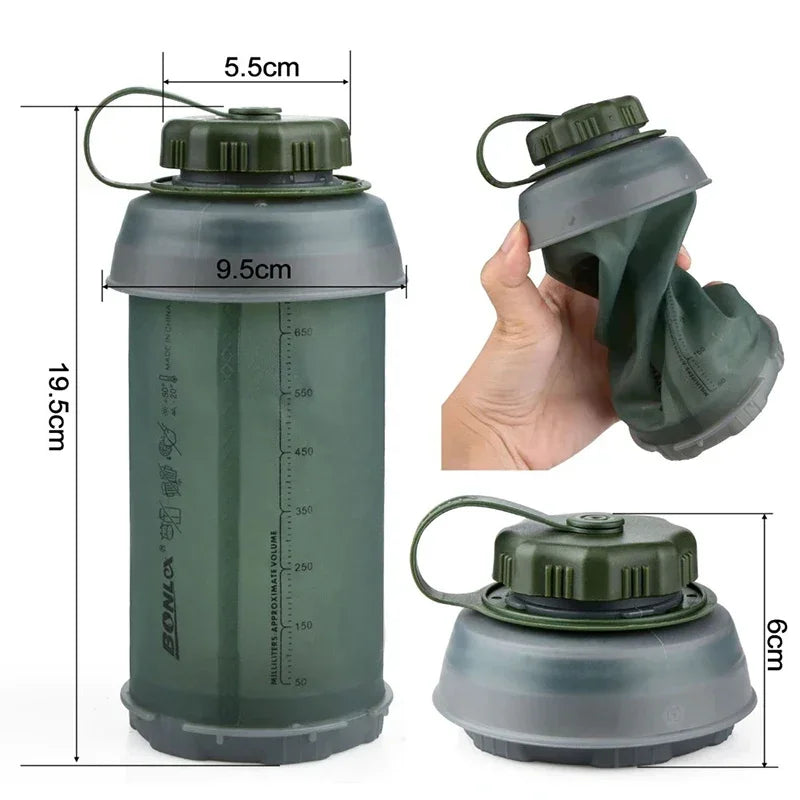 Collapsible Silicone Water Bottle (750ml)
