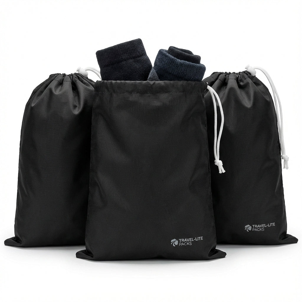 Compression Travel Shoe Bags (3-Pack)