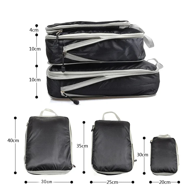 Compression Travel Shoe Bags (3-Pack)
