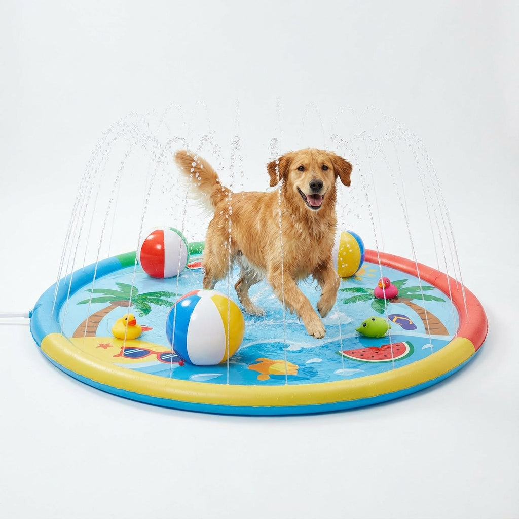 Dog Splash Pad for Backyard