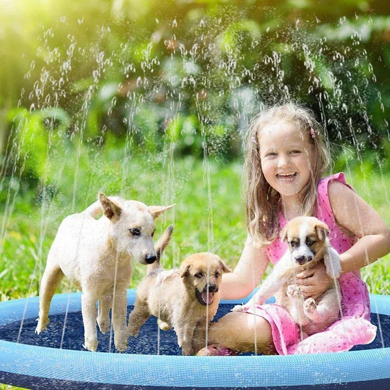 Dog Splash Pad for Backyard