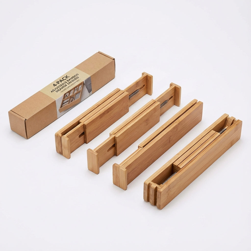Adjustable Drawer Dividers (4-Pack)