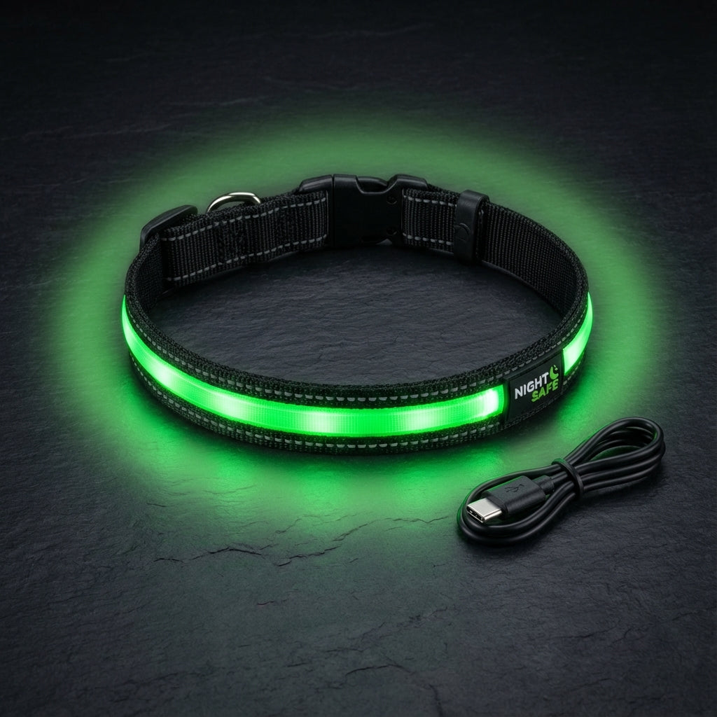 LED Safety Dog Collar (USB Rechargeable)