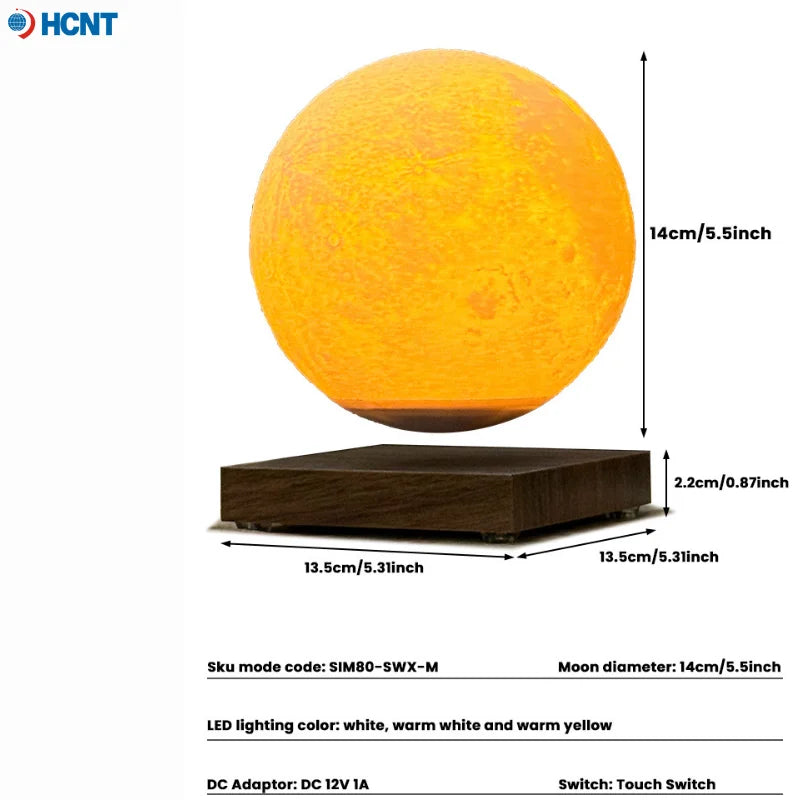 Levitating Moon Lamp