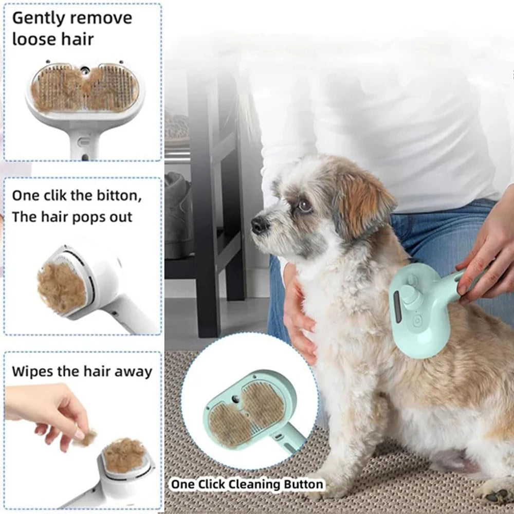 Pet Deshedding Brush Self-Cleaning