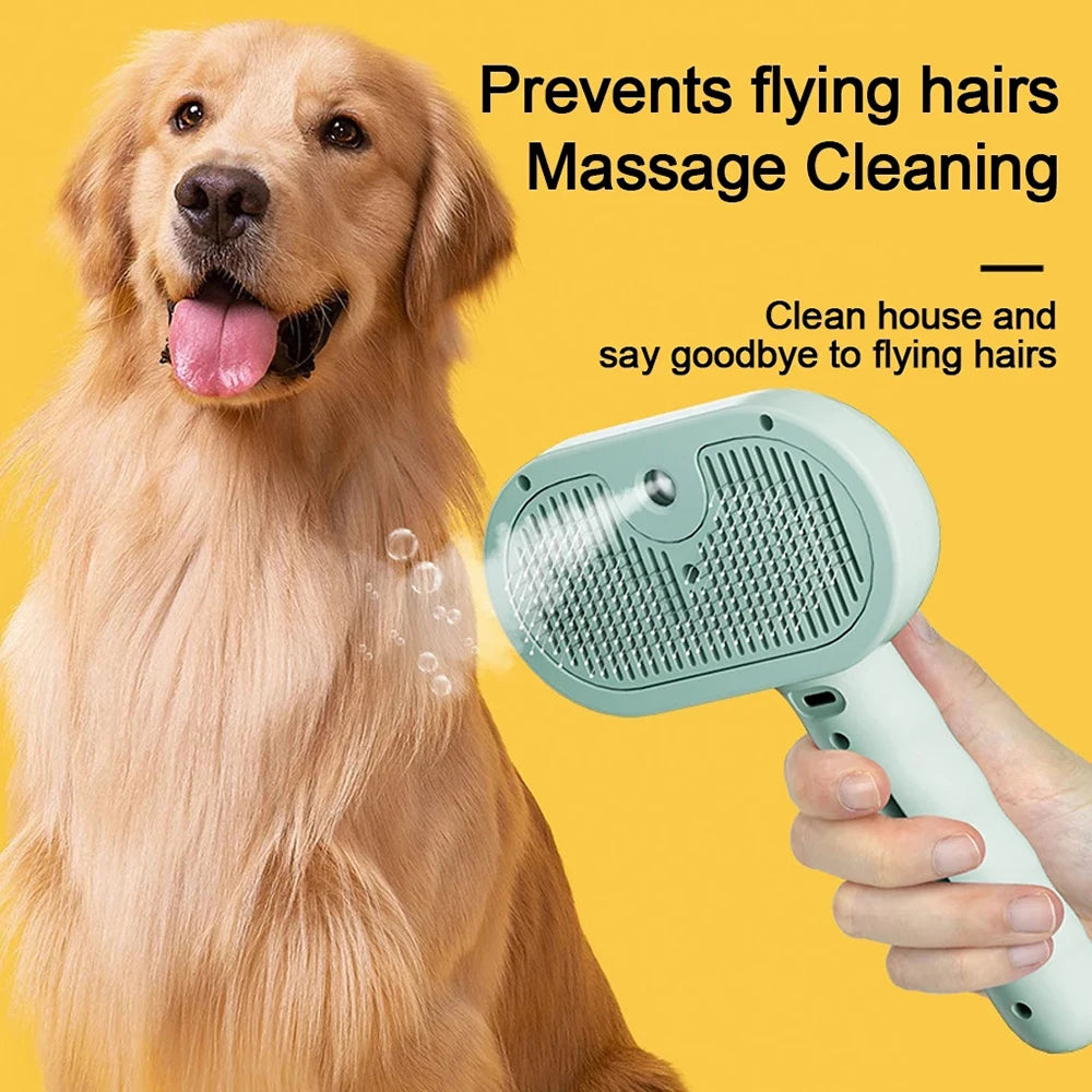 Pet Deshedding Brush Self-Cleaning