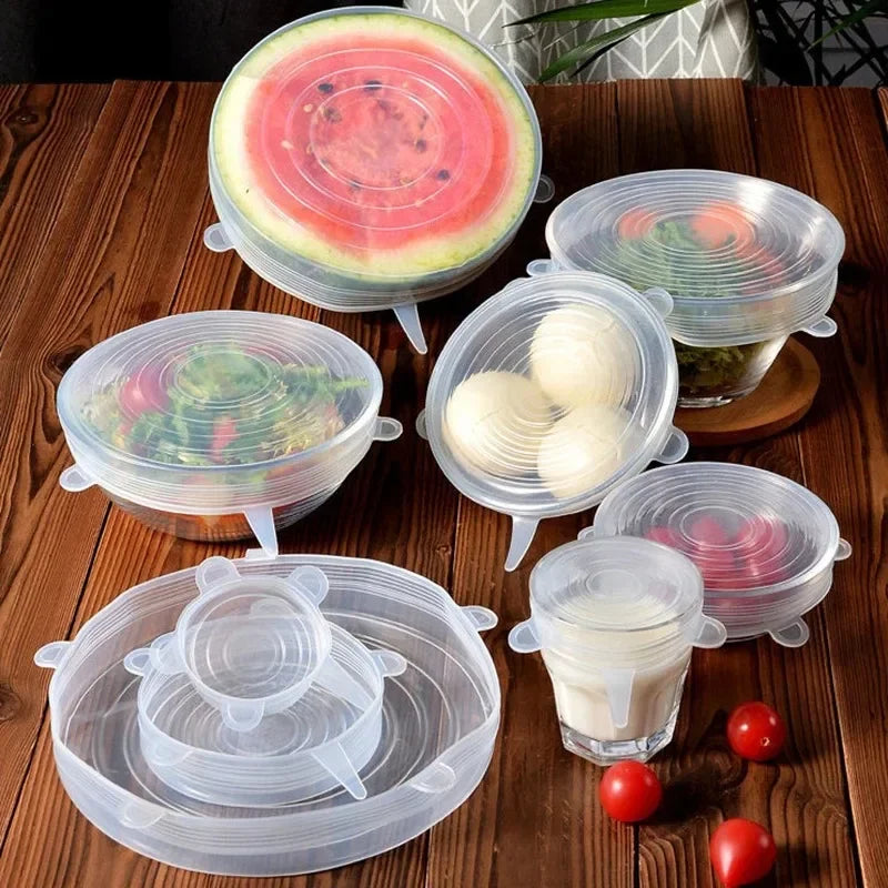 Reusable Silicone Stretch Lids (12-Pack)