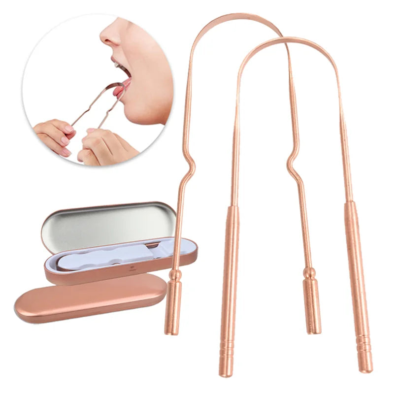 Copper Tongue Scraper 2-Pack