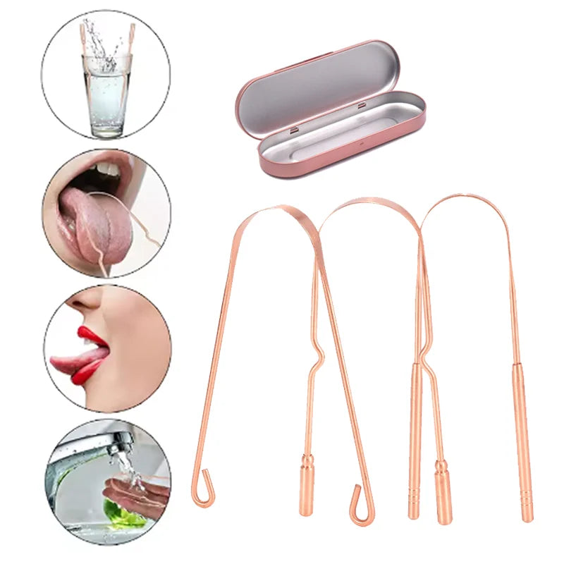 Copper Tongue Scraper 2-Pack