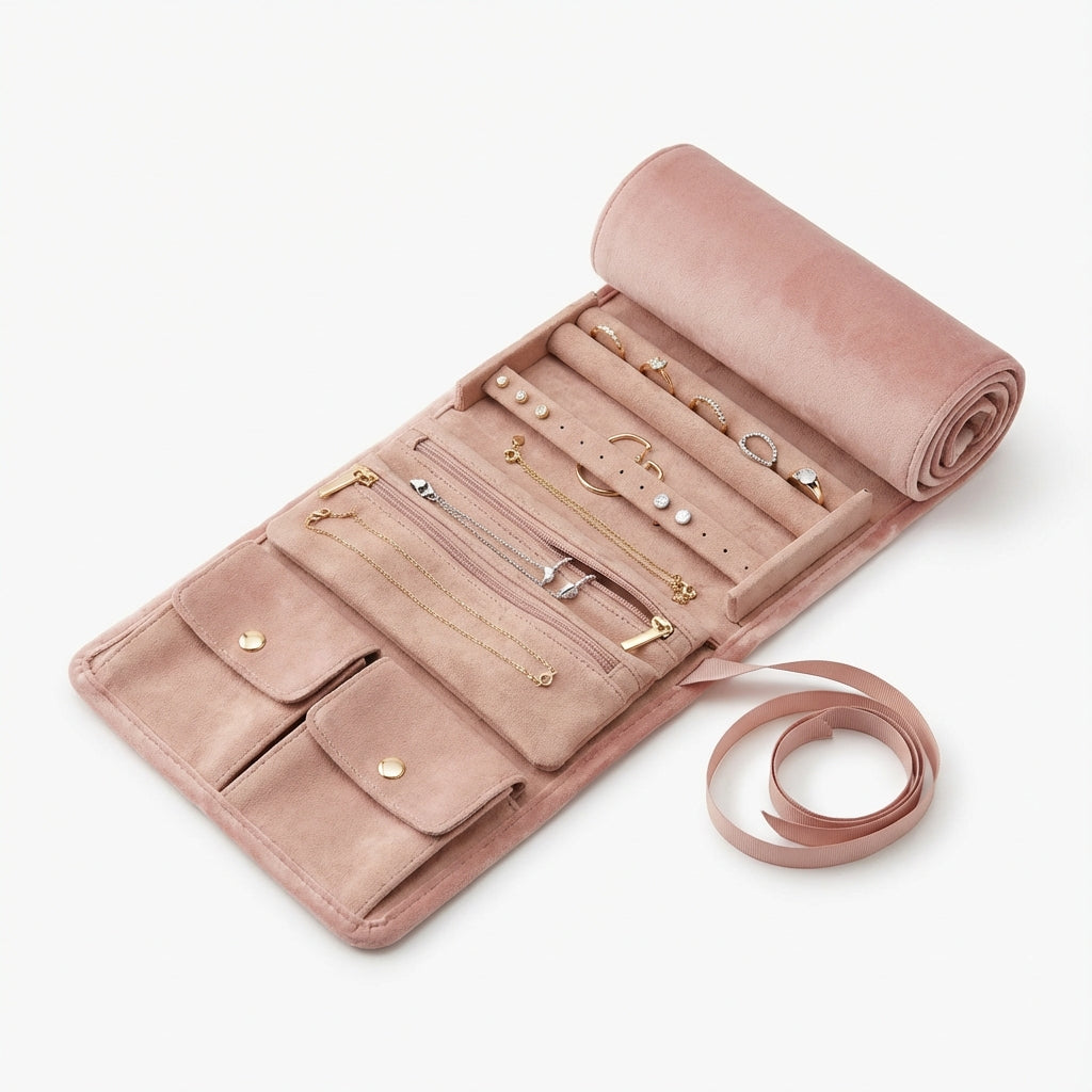 Travel Jewelry Organizer Roll