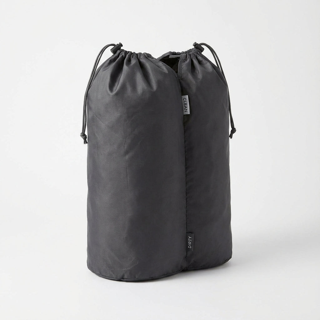 Travel Laundry Bag with Dirty/Clean Divider